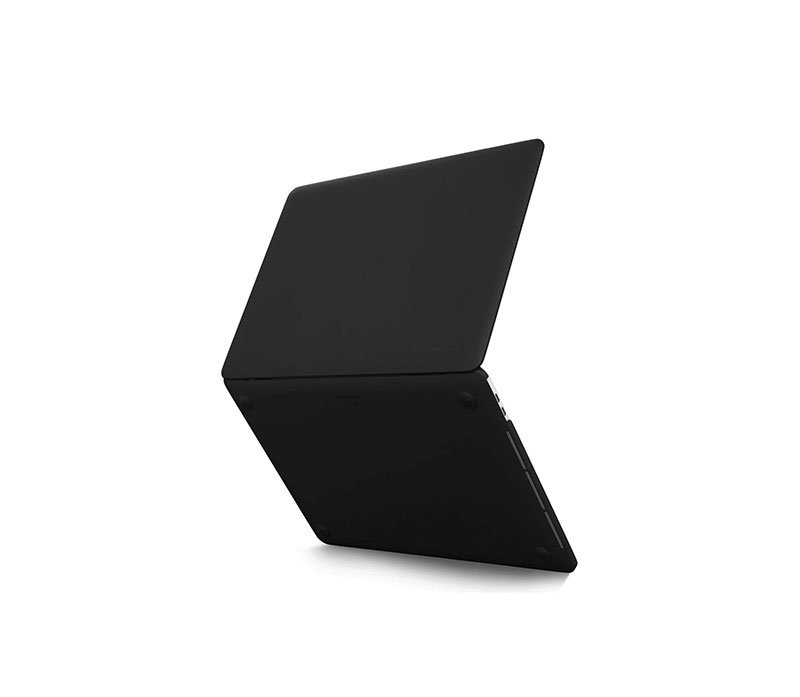 Black-1 غطاء حماية فائق النحافة صلب متوافق مع أجهزة الماك بوك نيو برو 15 إنش A1278 / لون اسود - الصورة 1