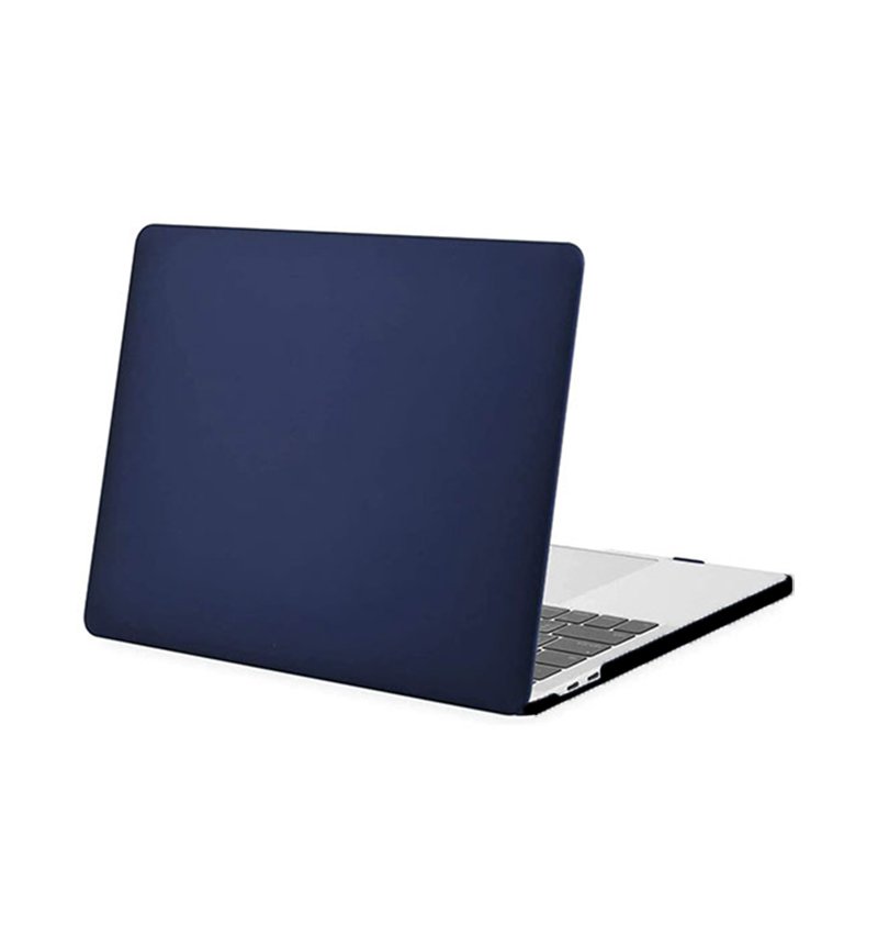 Dark-blue1 copy غطاء حماية فائق النحافة صلب متوافق مع أجهزة الماك بوك نيو برو ريتينا 15.4 إنش A1398 / لون ازرق غامق * اسود - الصورة 1