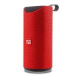 T&G Speaker Bluetooth Wireless Waterproof Speaker Mp3 -AUX-USB-FM Radio Red Color