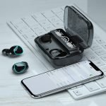 Sport Air-pods , touch screen, water resistant, LED screen, internal power bank, and digital indicator - V5.1 / Model M10 - Image 4