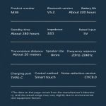 Sport Air-pods , touch screen, water resistant, LED screen, internal power bank, and digital indicator - V5.2 / Model M38 - Image 2