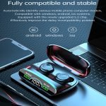 Sport Air-pods , touch screen, water resistant, LED screen, internal power bank, and digital indicator - V5.2 / Model M38 - Image 3