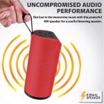 T&G Speaker Bluetooth Wireless Waterproof Speaker Mp3 -AUX-USB-FM Radio Red Color - Image 2