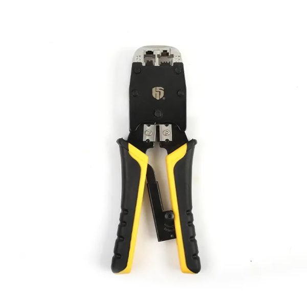 أداة تجعيد كابل مع قاطع أسلاك مدمج بها - CAT3 - CAT5 - CAT6 - RJ45 - RJ11 - RJ12  / موديل HS-500R