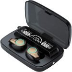 Sport Airpods , touch screen, water resistant, LED screen, internal power bank, and digital indicator - V5.1 / Model M18