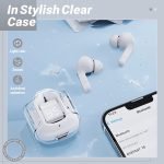 ⁦ايربودز رياضية تعمل باللمس مقاومة للماء شاشة  V5.3 - موديل AIR 31 / لون ابيض⁩ - الصورة ⁦5⁩