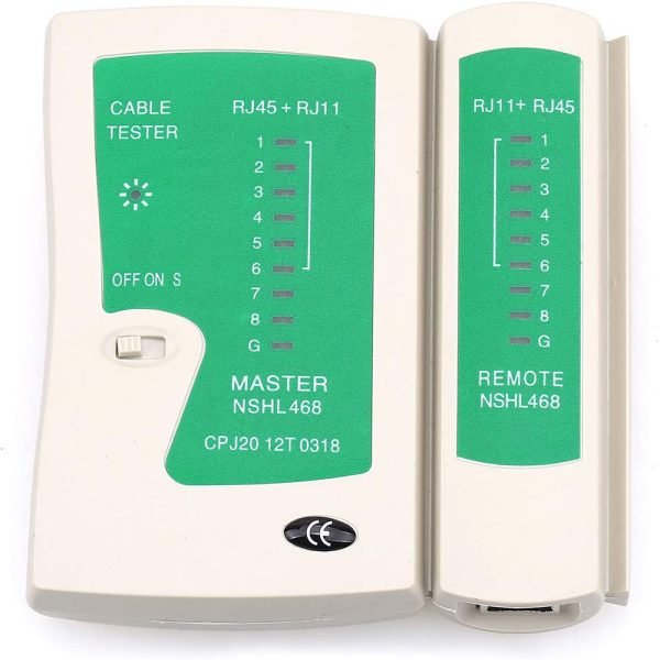 جهاز اختبار وتعقب اطراف الكابلات للتاكد من سلامة التوصيلات RJ11 - RJ45  / موديل 468