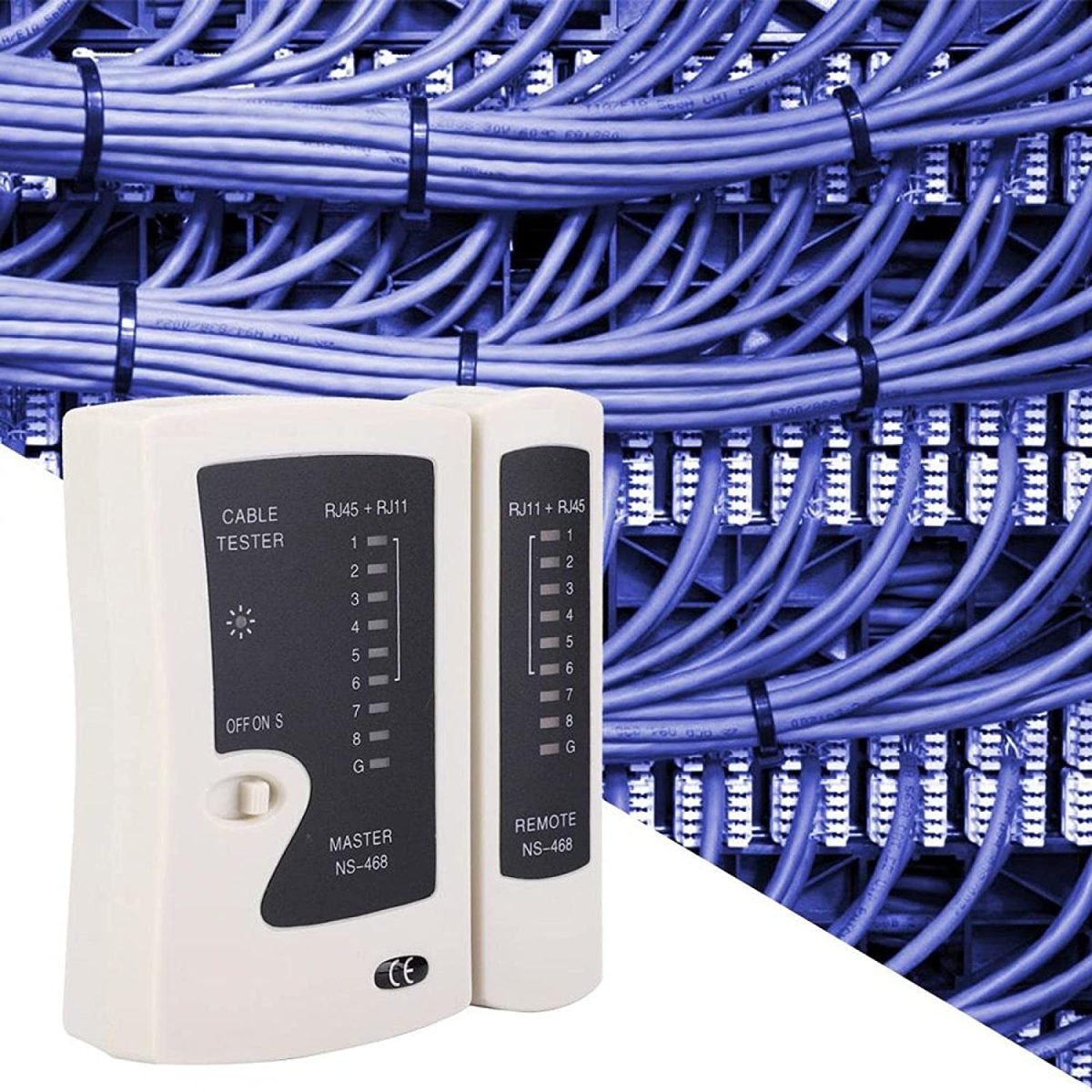 ⁦جهاز اختبار اطراف الكابلات للتاكد من سلامة التوصيلات RJ45 - RJ11 / موديل HS-468⁩ - الصورة ⁦6⁩