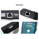 Cable end tester to ensure the integrity of connections - RX - TX - RJ11 - RJ45 - USB / Model CT-168 - Image 7