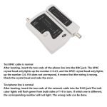 Cable end tester to ensure the safety of connections  RJ45 - BNC  2 In 1 / Model HS-428 - Image 10