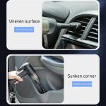 Cordless, foldable and rechargeable portable vacuum cleaner for car and home, 6000 Pa /120W -12V - Model/YJ-111 - Image 6