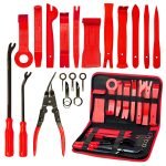 A set of tools for dismantling, repairing and installing the red dashboard, 19 pieces
