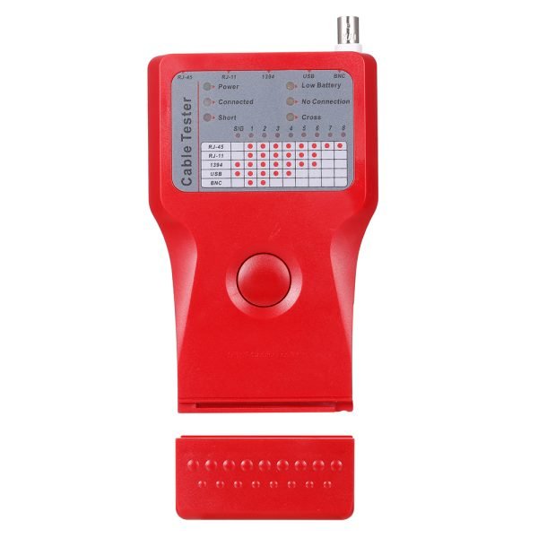 جهاز اختبار وتعقب اطراف الكابلات للتاكد من سلامة التوصيلات RJ11-RJ45 - 1394 - USB - BNC /  خمسة في واحد