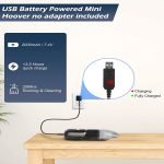 ⁦مكنسة كهربائية محمولة لاسلكية للسيارة والمنزل قابلة لإعادة الشحن 7.4V - 2200mAh - 6000Pa / موديل LT-105⁩ - الصورة ⁦7⁩