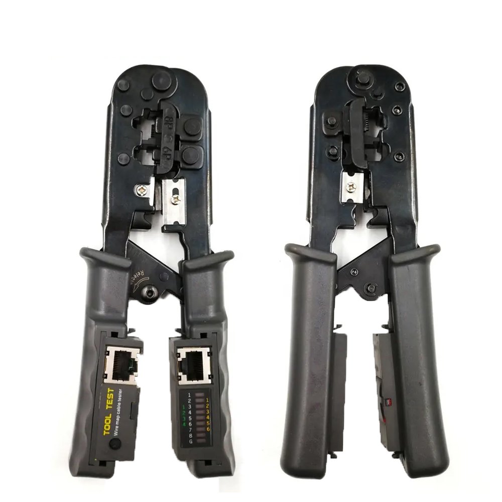 USGHGSHJgds Cablenet Crimping Kit Cable Cutter, Bending and Cable Tester in One Device CAT3 – CAT5 – CAT6 – RJ45 – RJ11 – RJ12 - RJ22 / Model HS-N5684CR - Image 1