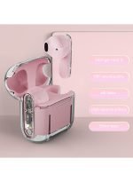 Sport Air-pods , touch screen, water resistant, LED screen, and digital indicator V5.3 / Model AIR 32 - Pink Color - Image 5