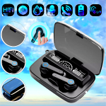 Sport Airpods , touch screen, water resistant, LED screen, internal power bank, and digital indicator - V5.1 / Model M19 - Image 4