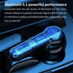 Sport Airpods , touch screen, water resistant, LED screen, internal power bank, and digital indicator - V5.1 / Model M19 - Image 5
