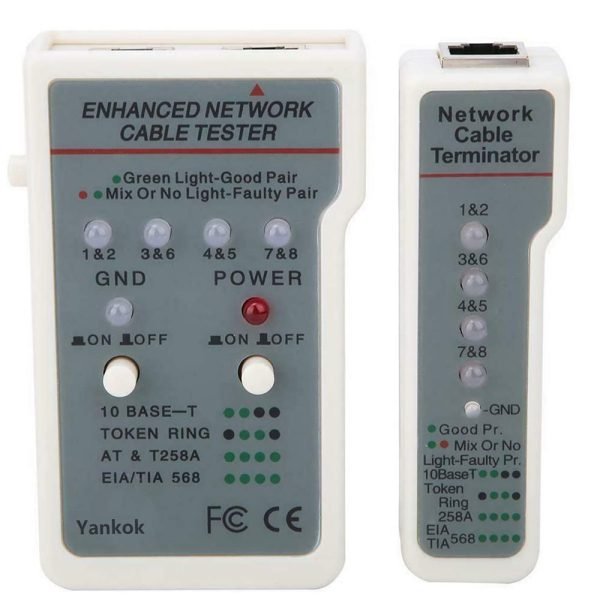 Cable ends tester and tracer to ensure the safety of RJ45 connections / Model XT-248