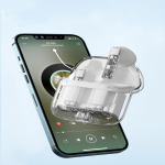 ⁦ايربودز رياضية تعمل باللمس مقاومة للماء شاشة LED بالاضافة الي مؤشر رقمي V5.3 - موديل AIR 32 / لون ابيض⁩ - الصورة ⁦4⁩