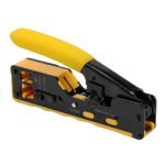 Cable Crimping Tool with Built-in Wire Cutter - RJ45 - CAT5 - CAT6 - CAT7 / HT-7088 - Yellow Color