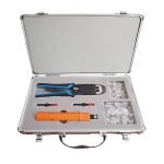 A kit consisting of 62 integrated pieces for easy connection of networks, internet cables and telephones / Model STX500