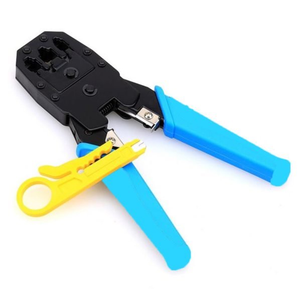 أداة تجعيد كابل مع قاطع أسلاك مدمج بها - 3 في واحد - 8P8C - RJ45 -  6P6C - RJ12 - RJ11 - 6P4C - 4P4C - 4P2C  / موديل HT-315
