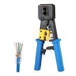 ⁦أداة تجعيد كابل مع قاطع أسلاك مدمج بها RJ11 - RJ12 - RJ45 - CAT3- CAT5E - CAT6   / موديل EZ⁩ - الصورة ⁦6⁩