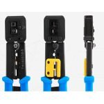 ⁦أداة تجعيد كابل مع قاطع أسلاك مدمج بها RJ11 - RJ12 - RJ45 - CAT3- CAT5E - CAT6   / موديل EZ⁩ - الصورة ⁦10⁩