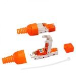 طقم RJ45 - CAT6 عدد 1 قطعة معدن عالي الجودة / موديل CCV12 - لون برتقالي
