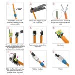 CAT6 - RJ45 Kit - 1 Pieces Metal  / Model CCV12 - Blue Color - Image 4