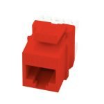 لقمة RJ45 - CAT6 عدد 1 قطعة PVC عالي الجودة / موديل HGF10 - لون احمر