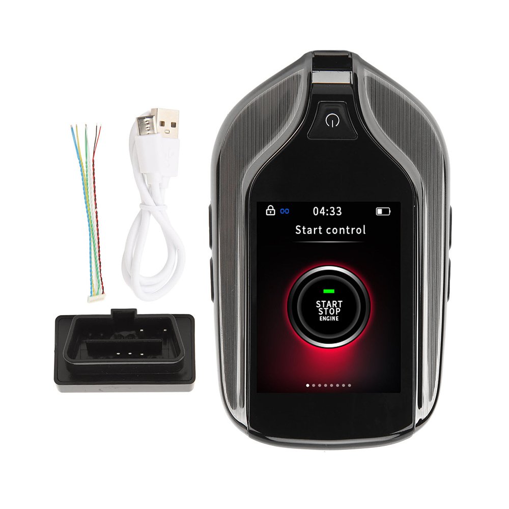 sa45d6sa4d56sa45d64sa مفتاح ذكي للسيارات التي تعمل ببصمة فقط - مزود بشاشة LCD جودة عالية للتحكم الوظائف الرئيسية للسيارة من الداخل / موديل MA-100 - الصورة 1