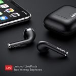 ThinkPlus Bluetooth 5.0 Touch Air Pods with HD Microphone. 250 mAh battery. HD stereo sound / Model LP2 - Black Color - Image 4