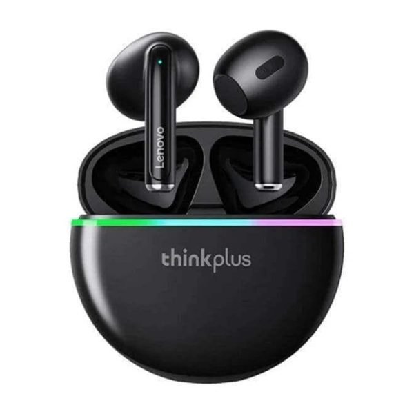 ThinkPlus Bluetooth 5.0 Touch Air Pods with HD Microphone. 250 mAh battery. HD stereo sound / Model XT97- Black Color