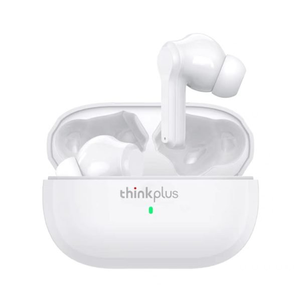 ThinkPlus Bluetooth 5.0 Touch Air Pods with HD Microphone. 250 mAh battery. HD stereo sound / Model LP1S - White Color