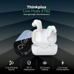 ThinkPlus Bluetooth 5.0 Touch Air Pods with HD Microphone. 250 mAh battery. HD stereo sound / Model XT82- White Color - Image 2