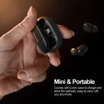 ThinkPlus Bluetooth 5.0 Touch Air Pods with HD Microphone. 250 mAh battery. HD stereo sound / Model XT91 - Black Color - Image 4