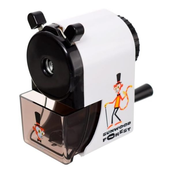 Pencil Sharpener manual for Office Home School Classroom Kids Adjustable Pencil Sharpener / Model F30 - White * Black Color