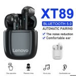 ThinkPlus Bluetooth 5.0 Touch Air Pods with HD Microphone. 250 mAh battery. HD stereo sound / Model XT89- Black Color - Image 3