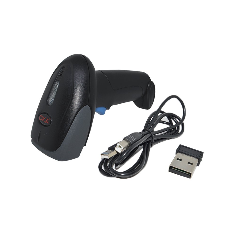 sa12dcf31D65sa4d564sa56d4sa564S OKA Barcode Scanner & QR Code High Quality Wireless Laser 1D + 2D / Model BV200 - Image 1
