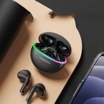 ThinkPlus Bluetooth 5.0 Touch Air Pods with HD Microphone. 250 mAh battery. HD stereo sound / Model XT97- Black Color - Image 2