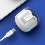 ⁦ThinkPlus ايربودز بلوتوث 5.0 تعمل باللمس مزودة بميكروفون عالي الدقة. بطارية 250 مللي امبير. صوت استيريو HD  / موديل LP12  - لون ابيض * بيج⁩ - الصورة ⁦5⁩