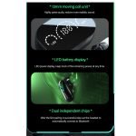 ThinkPlus Bluetooth 5.0 Touch Air Pods with HD Microphone. 250 mAh battery. HD stereo sound / Model XT82- Black Color - Image 10