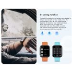 ⁦ساعة سمارت الترا  تعمل باللمس شاشة 1.91 بوصة HD عالية الدقة مزود بتقنية NFC ومقاومة للماء / موديل DV03 - لون ازرق⁩ - الصورة ⁦4⁩