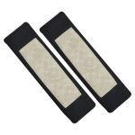 2 pieces of car seat belt cover made of velor, suitable for all cars / Model GTC300  - Beaje * Black Color