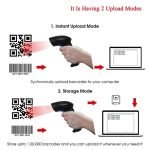 ⁦2D سكانر باركود  سلكي عالي الجودة لقراءة جميع انواع الباركود & QR يعمل من خلال وصلة يو اس بي/ موديل CQH20⁩ - الصورة ⁦4⁩