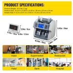 Mixed money Counting sorting and counterfeit detection machine (dollar - euro - Chinese yuan - Kuwaiti dinar) / Model XHL-5817 - Image 7