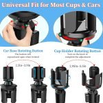 Cup and water bottle holder installed in the car / Model B14 - Image 3