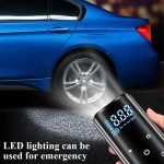Wired portable air pump blower compressor for cars that works through the car lighter / Model PR-625 - Black Color - Image 6